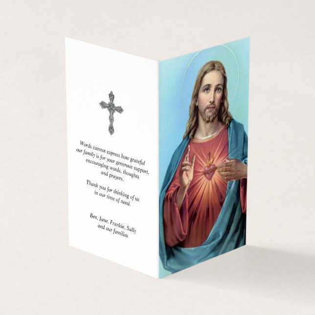 Catholic Prayer Cards | Most Loving Heart (Outside)
