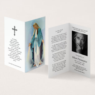 Catholic Prayer Cards   Radiant Mary