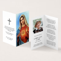Catholic Prayer Cards | Sacred Heart Mary