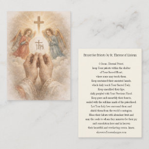 Catholic Prayer for Priests by St. Therese Business Card