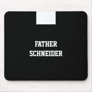 Catholic Priest Black Clergy Collar Religious Mouse Pad