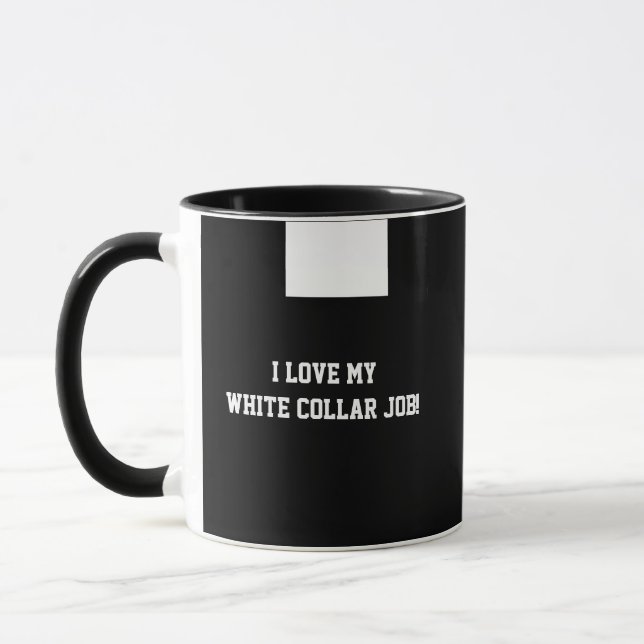 Catholic Priest Black Clergy Collar Religious Mug (Left)