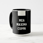Catholic Priest Black Clergy Collar Religious Mug<br><div class="desc">Every priest will love having his own mug with the Roman Catholic Priest Clergy collar and MEA MAXIMA CUPPA!</div>