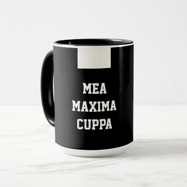 Catholic Priest Black Clergy Collar Religious Mug (Front Left)
