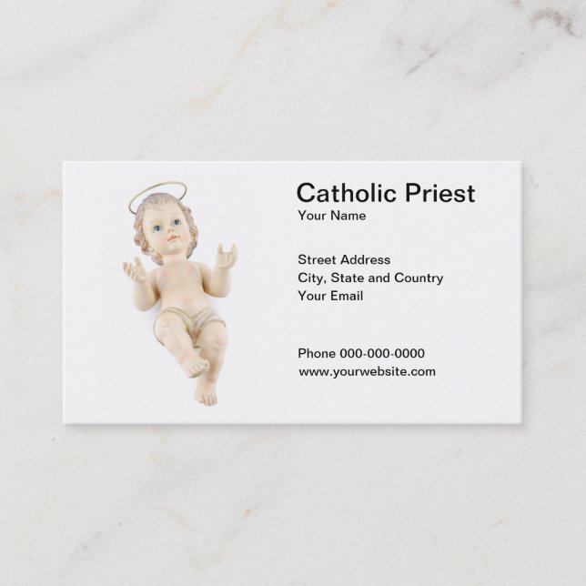Catholic Priest Business Card (Front)