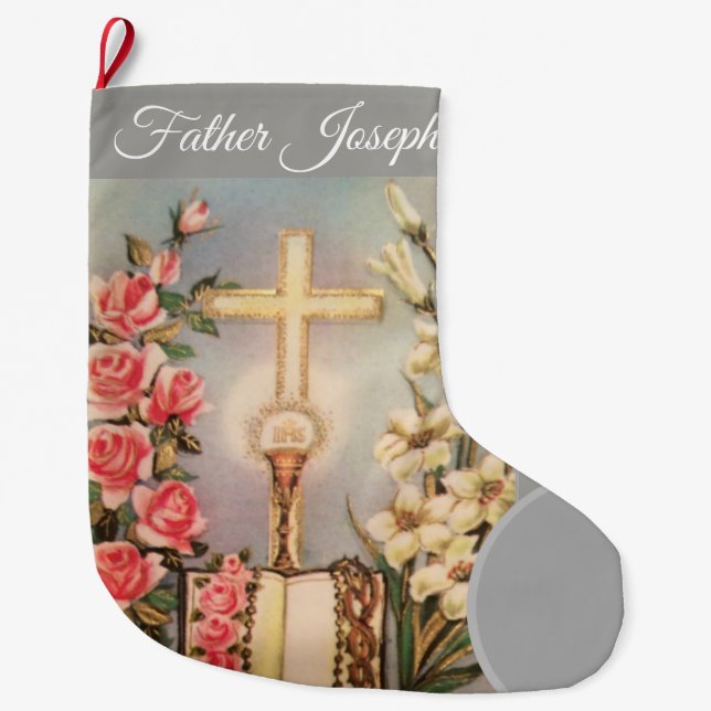 Catholic Priest Christmas Stocking (Front)