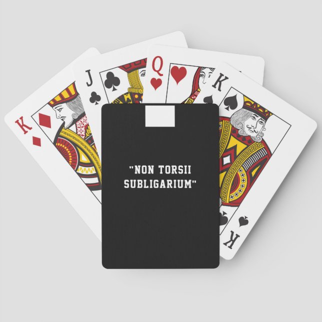 Catholic Priest Clergy Latin Funny Phrase Playing Cards (Back)