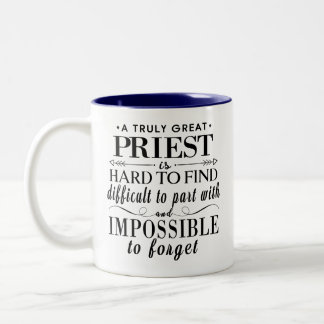 Catholic Priest Gift Idea Heartfelt Appreciation Two-Tone Coffee Mug