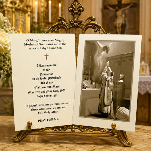 CATHOLIC PRIEST ORDINATION HOLY CARDS