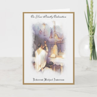 Catholic Priest Ordination Religious Jesus Card