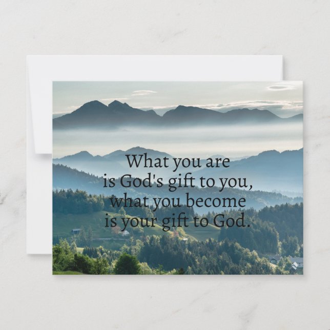 Catholic Quote Card (Front)