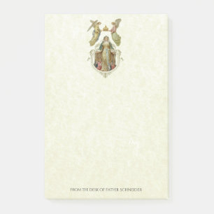 Catholic Religious Blessed Virgin Mary Angels Post-it Notes