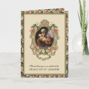 Catholic Religious St. Joseph Feast Prayer Card