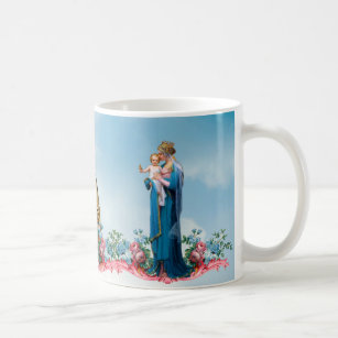 Catholic Saint Joseph Therese Virgin Mary Vintage Coffee Mug