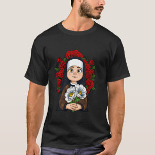 Catholic Saint St Therese of Lisieux For Christian T-Shirt