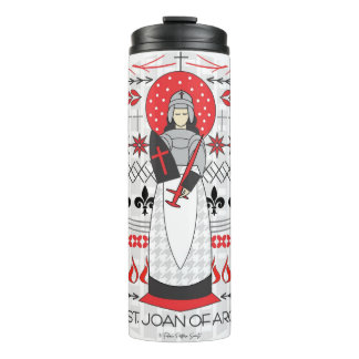 Catholic Saint Thermal Tumbler: St. Joan of Arc Thermal Tumbler