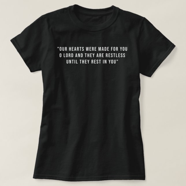 Catholic Shirt Saint Augustine Catholic Christian (Design Front)
