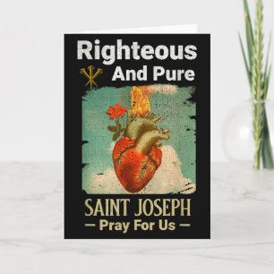 Catholic St. Joseph, Patron Saint Of Fathers, Pray Card