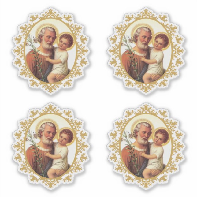 Catholic St. Joseph with Child Jesus Religious (Front)