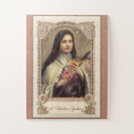 Catholic St. Therese the Little Flower of Jesus Jigsaw Puzzle<br><div class="desc">Personalize our beautiful St. Therese the Little Flower of Jesus jigsaw puzzle for any special occasion!</div>