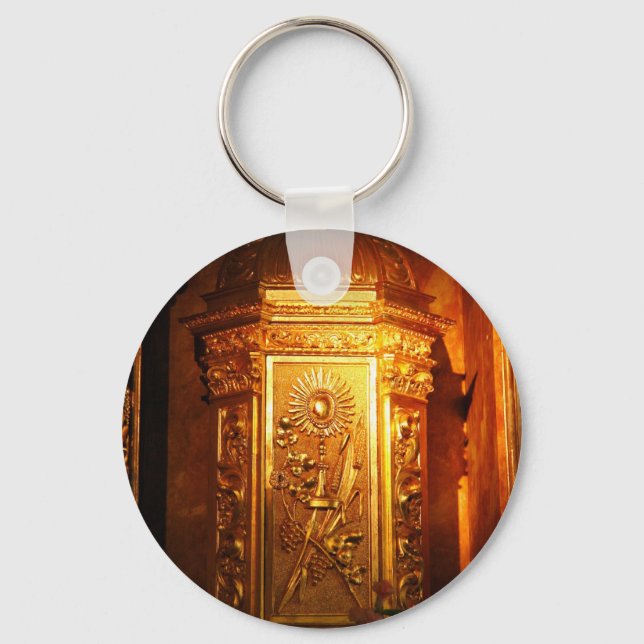 Catholic tabernacle keychain (Front)