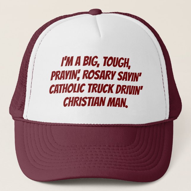 CATHOLIC TRUCKER DECLARATION HAT (Front)