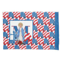 Catholic Virgin Mary Cross American Flag Religious
