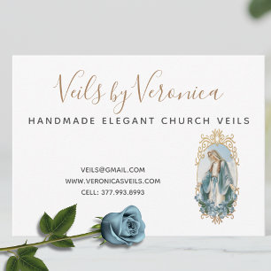 Catholic Virgin Mary Religious Christian Business  Card