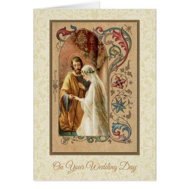 Catholic  Wedding Blessed Virgin Mary Joseph (Front)