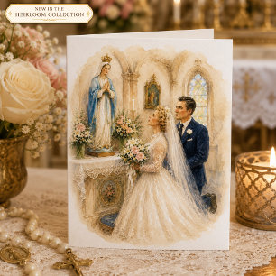 Catholic Wedding Blessing Blessed Mother Altar Card