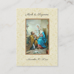 Catholic Wedding Favour Holy Family Holy Card