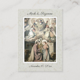 Catholic Wedding Favour Holy Family Holy Card