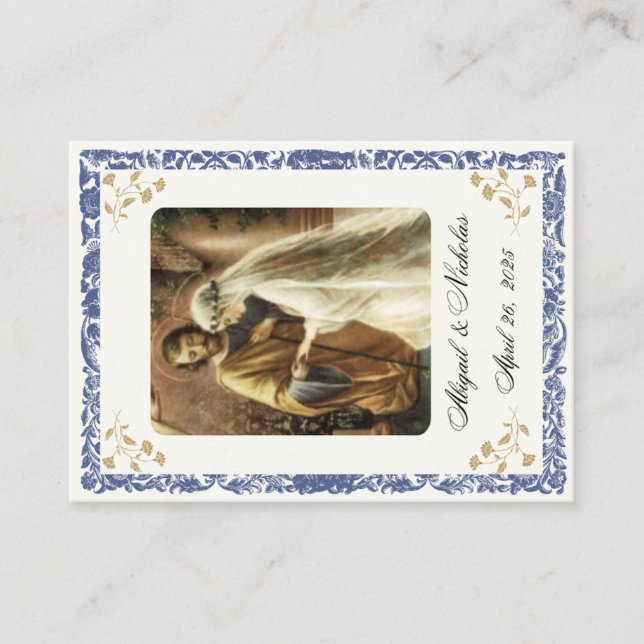 Catholic Wedding Holy Card (Front)
