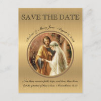 Catholic Wedding Mary Joseph SAVE THE DATE