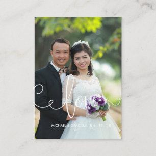 Catholic Wedding Prayer Holy Card   Script Overlay