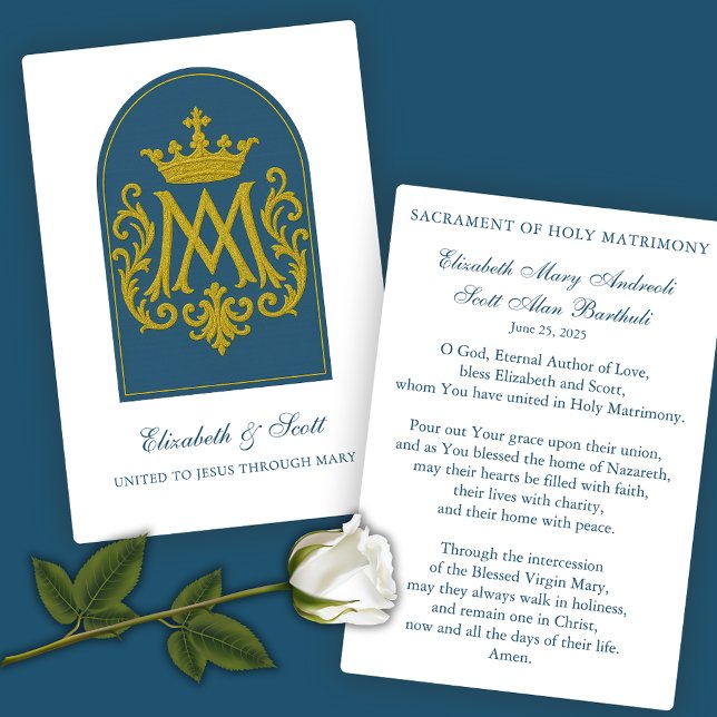 Catholic Wedding Prayer Marian Blue  (Creator Uploaded)