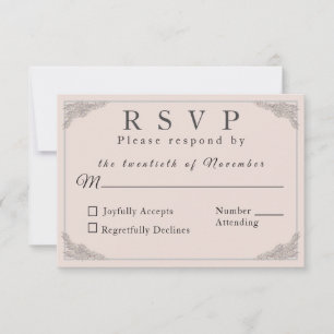 Catholic Winter Wedding Response Card