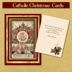 Catholique Allemand Jésus Angles de Noël Hôte