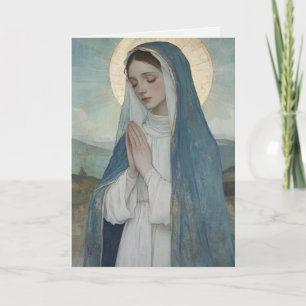 Catholique Béni Marie Religieux Carte Anniversaire