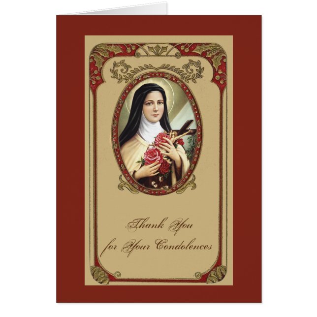 Catholique Jésus Sympathie Carte Sainte Merci (Devant)