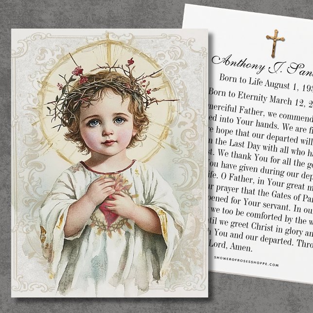 Catholique prière commémorative Jésus carte (Créateur téléchargé)