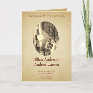 Catholique Programme de Mariage Traditionnel Sepia
