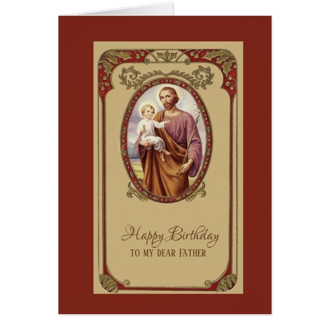 Catholique Saint-Joseph Anniversaire Religieux Pou (Devant)