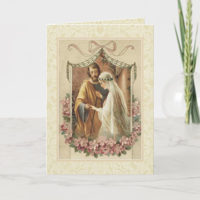 Catholique traditionnelle Faire-part de mariage nu (Devant)