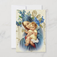 Catholique Vierge Marie - Carte de prière Jésus