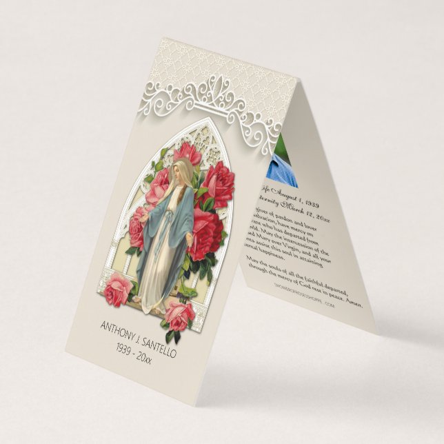 Catholique Vierge Marie Prière Carte Sainte (Devant)