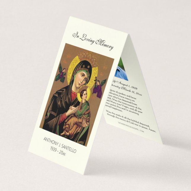 Catholique Vierge Marie Prière Carte Sainte (Devant)