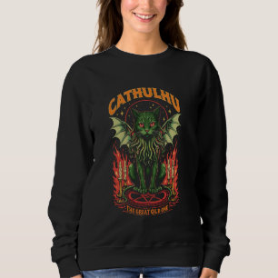 Cathulhu Cosmic Horror Cthulhu Lovecraft Cat Sweatshirt