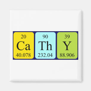 Cathy periodic table name magnet
