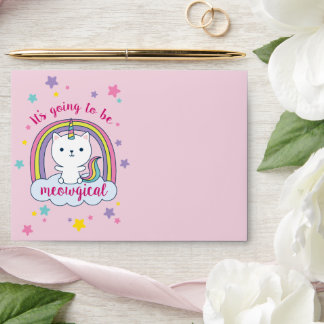 Caticorn | Envelope | Pink